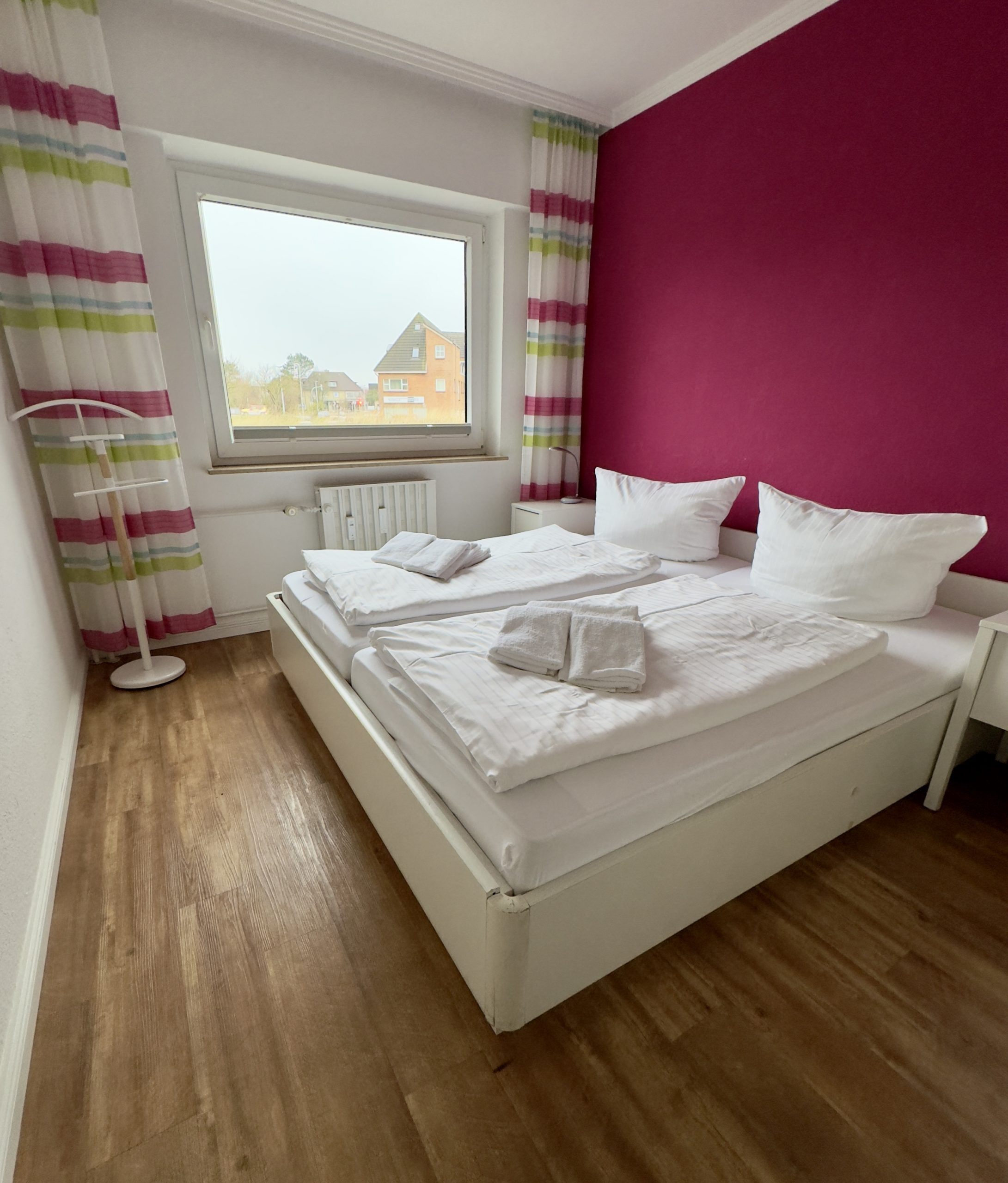 Schlafzimmer, Ferienwohnung 6, Haus Nordland, Westerland, Sylt